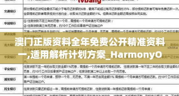 澳门正版资料全年免费公开精准资料一,适用解析计划方案_HarmonyOS1.150