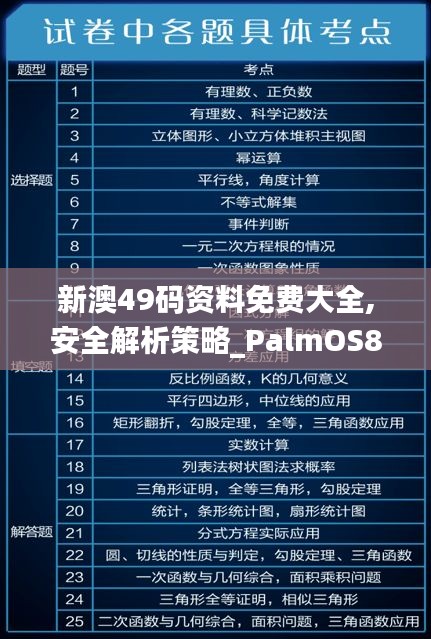 新澳49码资料免费大全,安全解析策略_PalmOS8.543