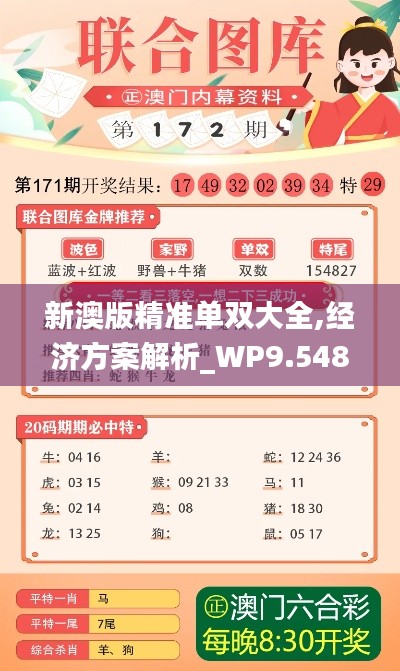 新澳版精准单双大全,经济方案解析_WP9.548