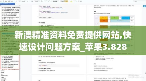 新澳精准资料免费提供网站,快速设计问题方案_苹果3.828