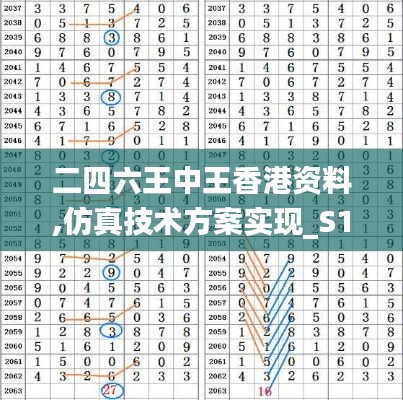 二四六王中王香港资料,仿真技术方案实现_S10.920